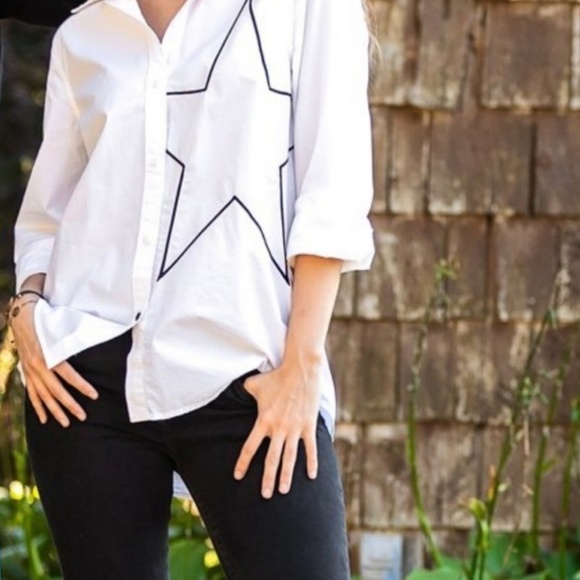 Current Elliot The Elenora star embelished Blouse - Picture 1 of 8